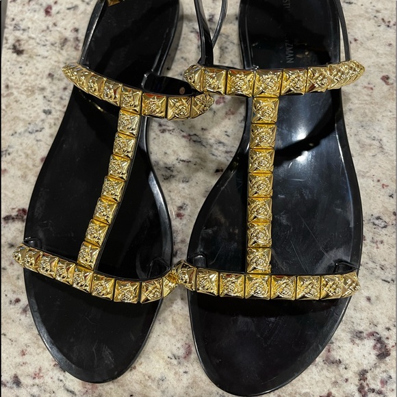 Stuart Weitzman Jaide Jelly Flat Sandals - Picture 1 of 5
